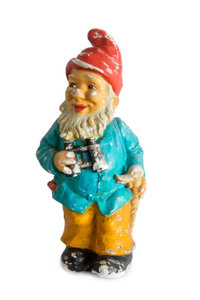 istock Garden gnome isolated on the white background 1136580802