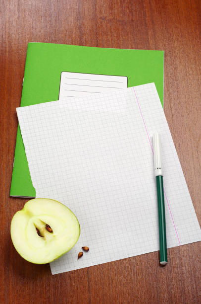 High Angle View Of Multi Colored Paper Over White Background