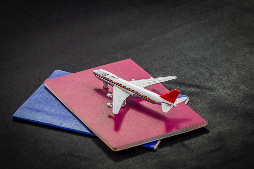 preparation of an airplane flight and the necessary documents and means to do so.