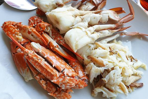 istock Steamed crab seafood  in Thailand 1136587148
