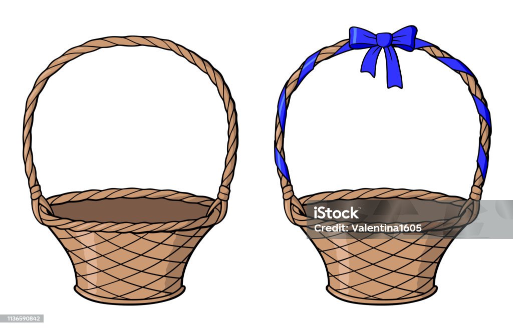 Empty Basket Stock Illustration - Download Image Now - Acacia Tree, Art,  Basket - iStock