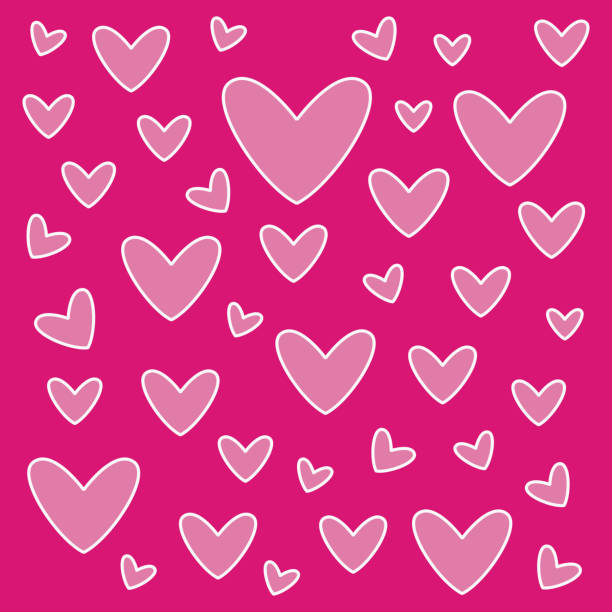 istock Lovely heart wallpaper. heart shapes in different sizes for Valentines Day background. 1136590891