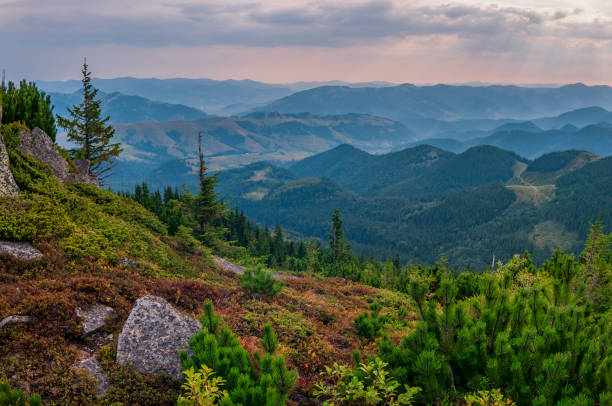 istock Evening at the mountain high. Outdoor landscape 1136591003