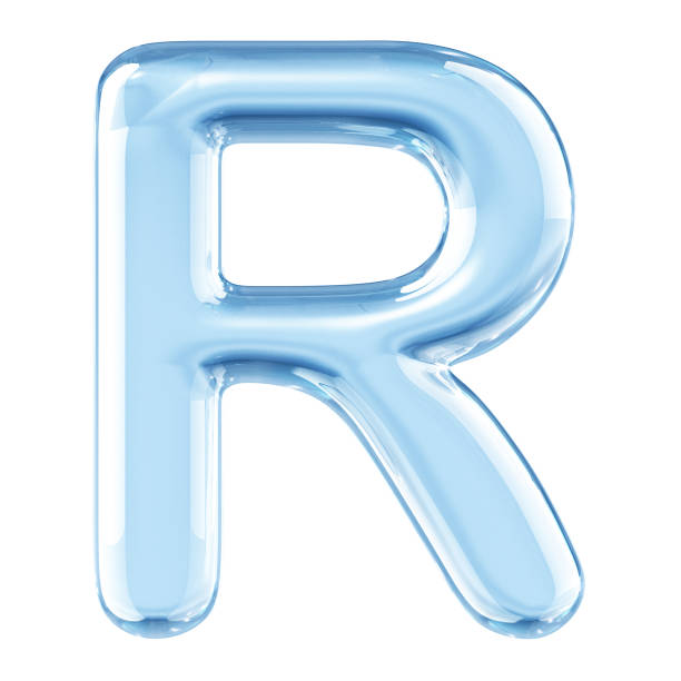 istock Glass Alphabet Letter R 1136600439