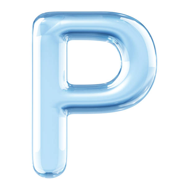 istock Glass Alphabet Letter P 1136600483