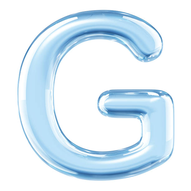 Glass Alphabet Letter G