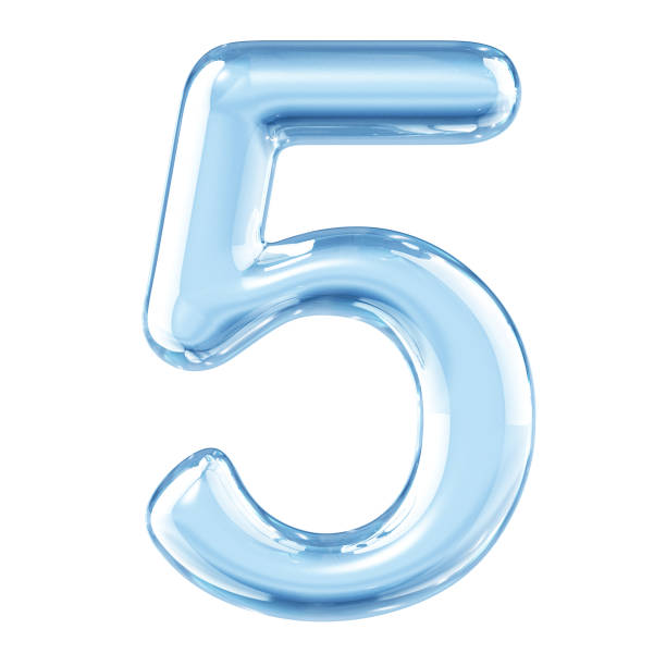 istock Glass Alphabet Number 5 1136600546