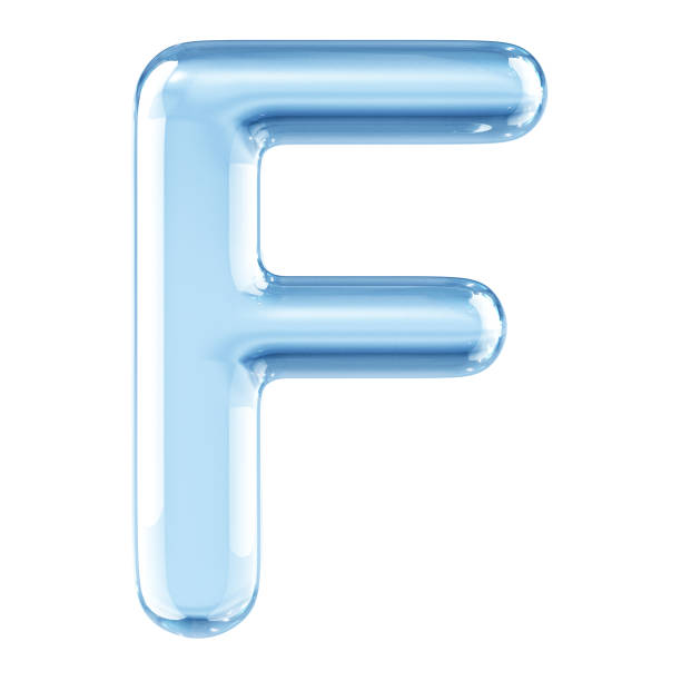 istock Glass Alphabet Letter F 1136602033
