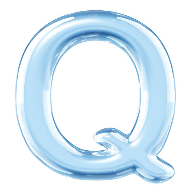 istock Glass Alphabet Letter Q 1136602034