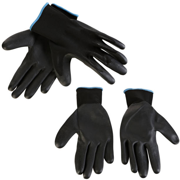 istock Protective gloves for hands during repair and construction works, isolated on white background. 1136606323