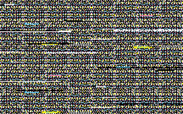 シームレスなグリッチの背景パターン - computer bug computer broken problems点のイラスト素材／クリップアート素材／マンガ素材／アイコン素材