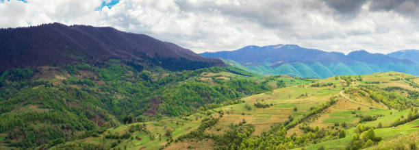 istock countryside of panorama in springtime. 1136609975