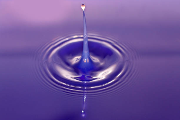istock Water droplet hitting surface of water 1136612703