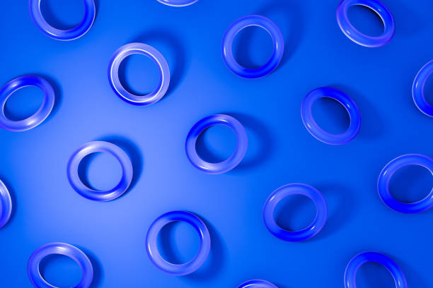 istock 3D glass geometric shapes object with 