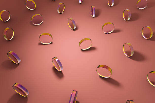 istock 3D glass geometric shapes object with 