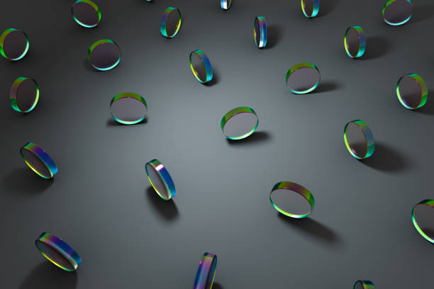 istock 3D glass geometric shapes object with 