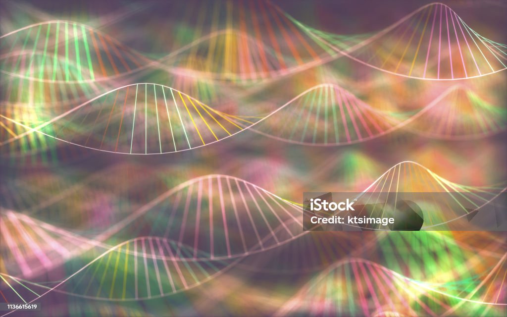 Dna Code Background Dna Genetic Code Colorful Background Stock Photo - Download Image Now ...