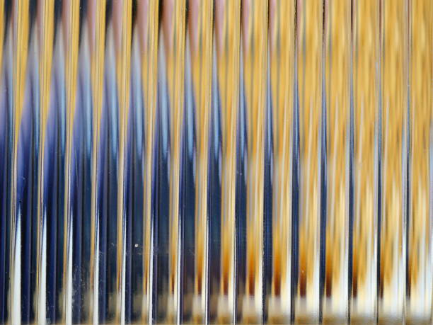 Pattern of glass block wall and lighting