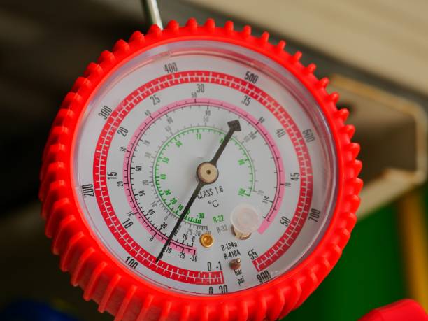 istock Refrigerator pressure and manometers gauges 1136620046