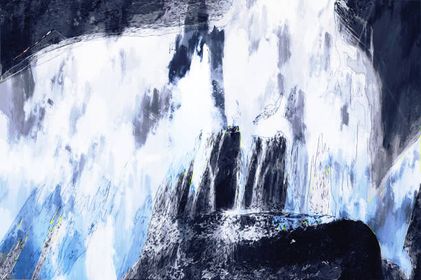 istock Digital abstract color painting for background 1136622680
