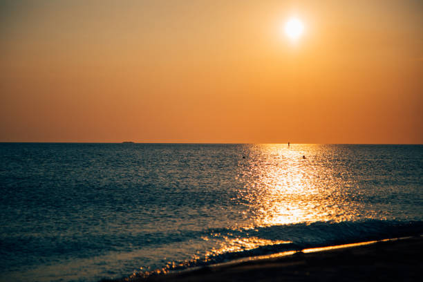 istock Beautiful cloudscape over the sea, sunset shot 1136623575