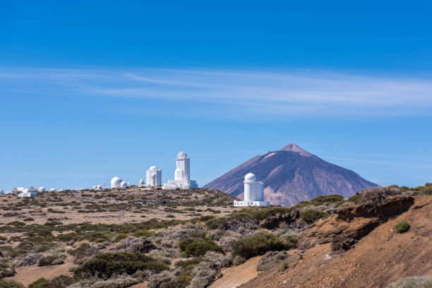 istock Panoramic view of el Teide Observatory and Teide Vulcano during winter in the Teide National Park, Tenerife island, Canary Islands, Spain. 1136625509