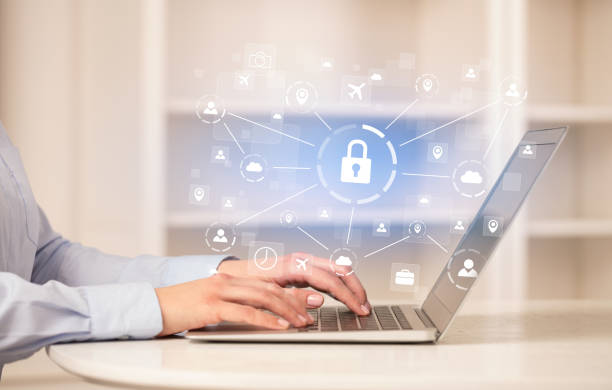 istock Business woman working on laptop in a cozy environment 1136625911