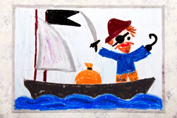 Kid drawing of a monster.