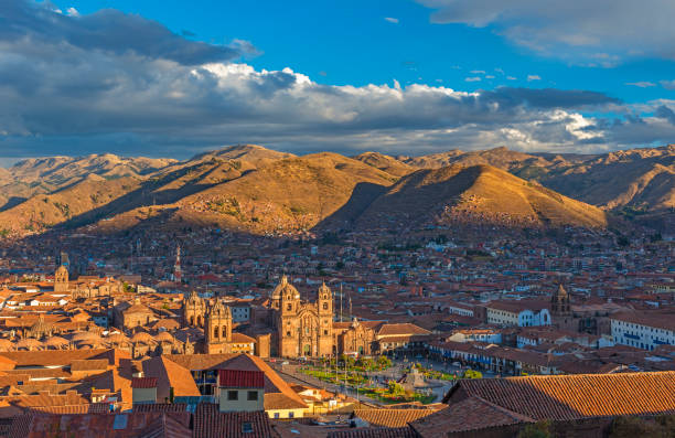 istock Cityscape of Cusco at Sunset, Peru 1136626208