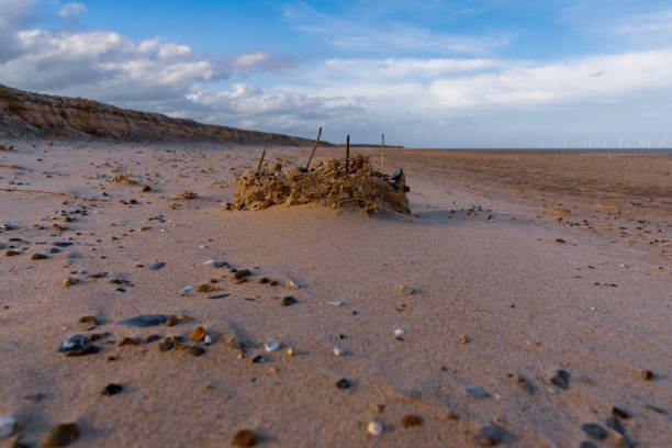 great yarmouth, norfolk, angleterre, royaume-uni - sandcastle beach norfolk sand photos et images de collection