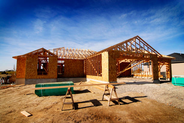 istock Construction of New Home Residence Residential Building Construct Build 1136629201