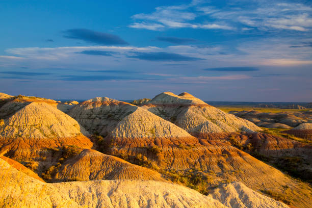 istock Eroding textures of the Badlands National Park South Dakota 1136629227