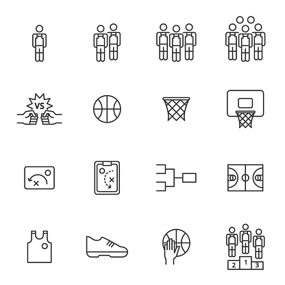 People Icons , march madness basketball vector illustration