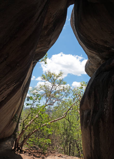istock View from inside the Nswatugi Cave in Matobo Hills, Zimbabwe 1136632977