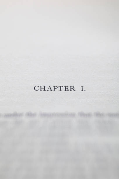 Close up of a page with Chapter I.