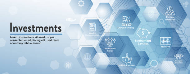 istock Retirement Investments, Dividend Income, Mutual Fund, IRA Icon set Web Header Banner 1136637948