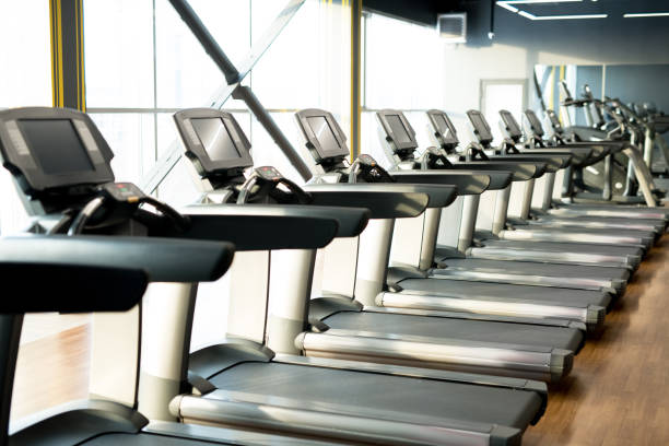 istock Cardio equipments in gym 1136639450