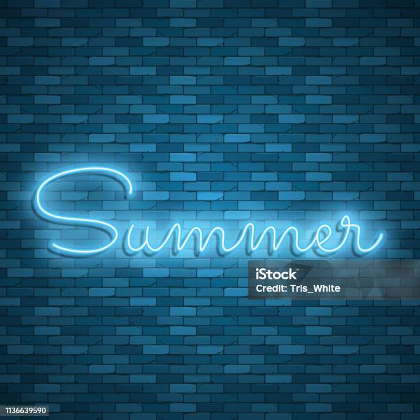 Light Source Lettering Neon Light Lettering Stock Vector Color Design Stock Illustration ...
