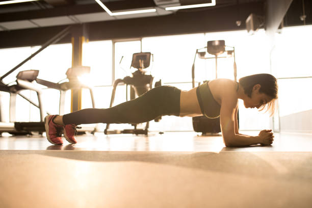 istock Sportswoman doing her best during training 1136640994