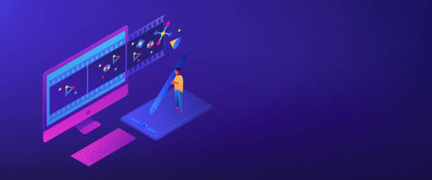 Motion Vector Computer Graphics 70+ Motion Graphic Designer Stock Illustrations, Royalty-Free Vector ...