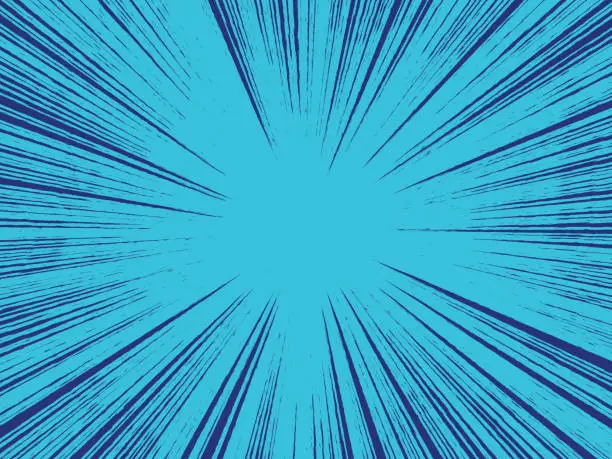 Vector illustration of Blue Abstract Explosion