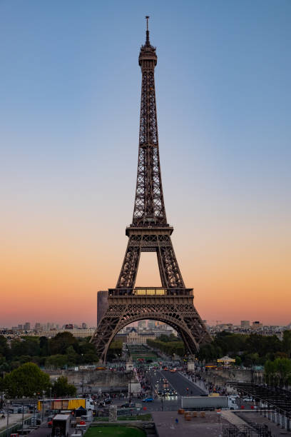 istock Eiffel tower in the Paris skyline 1136648243