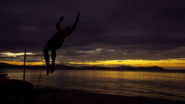 Backflip on a perfect sunset