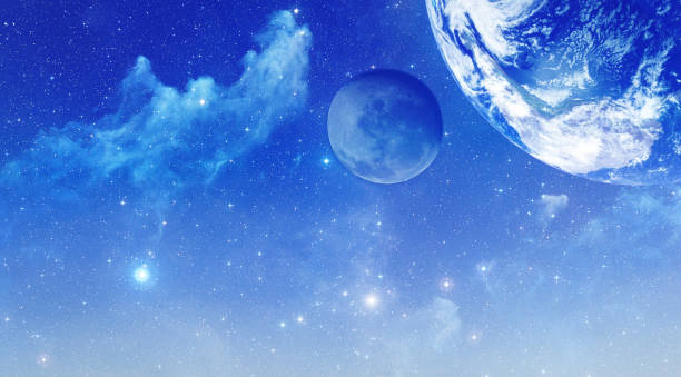 istock Space background with stars, nebulas and planets 1136650655