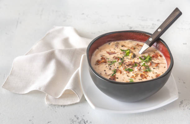 istock Bowl of clam chowder 1136651416