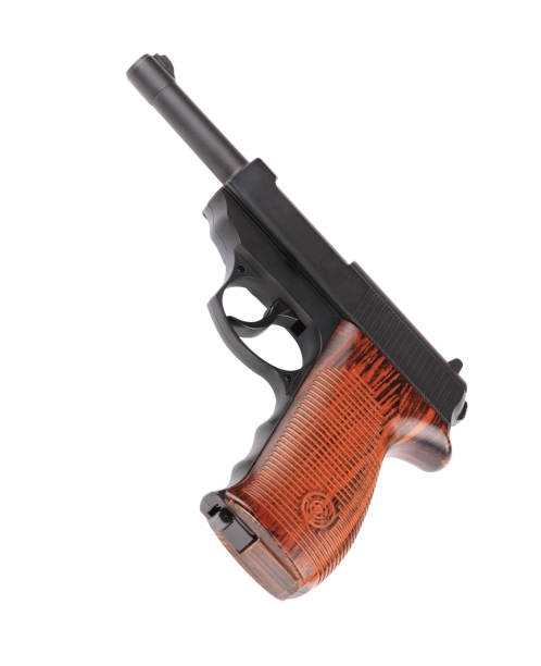 istock pneumatic pistol isolated on white 1136651659