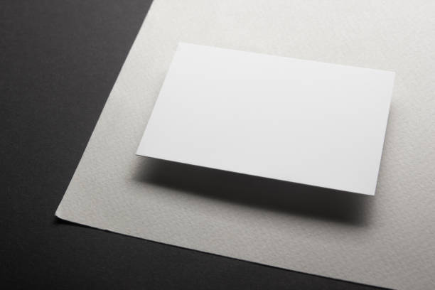 istock Business cards blank. Mockup on color background. Flat Lay. copy space for text 1136656566