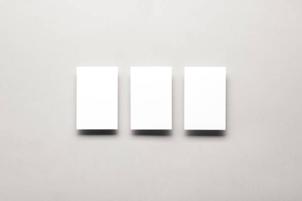 istock Business cards blank. Mockup on color background. Flat Lay. copy space for text 1136656593