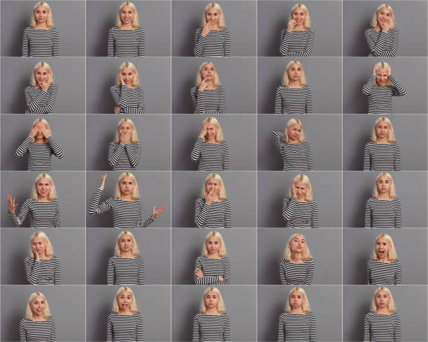istock Young Woman Making Facial Expressions 1136659338