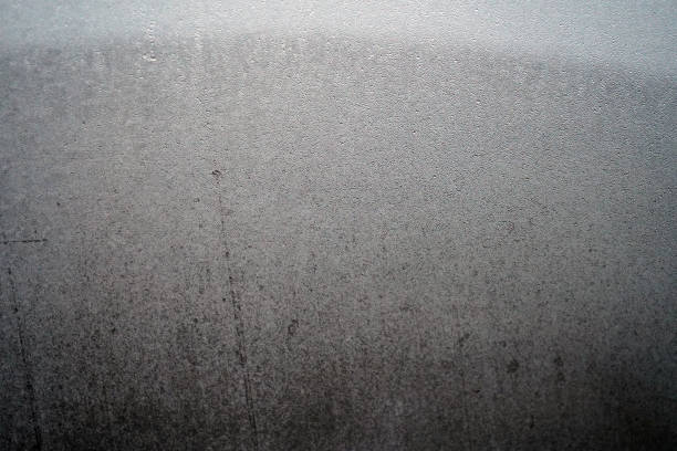 istock Close up of ice and frost on a window 1136659902